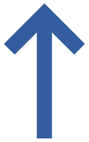 small royal blue upwards-pointing arrow